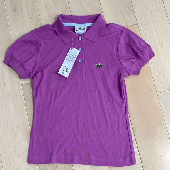 Lacoste girls purple polo shirt - Picture 1 of 7